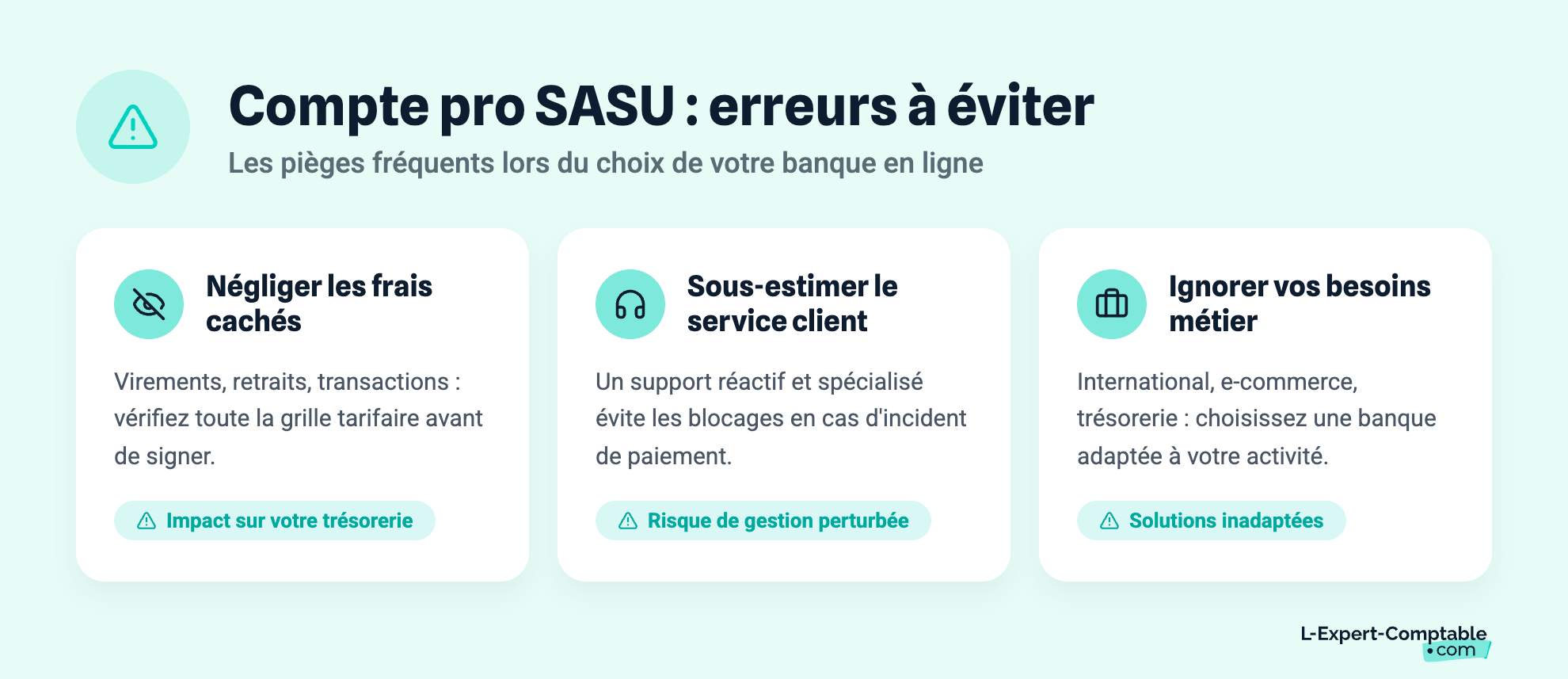 Compte pro SASU : erreurs à éviter